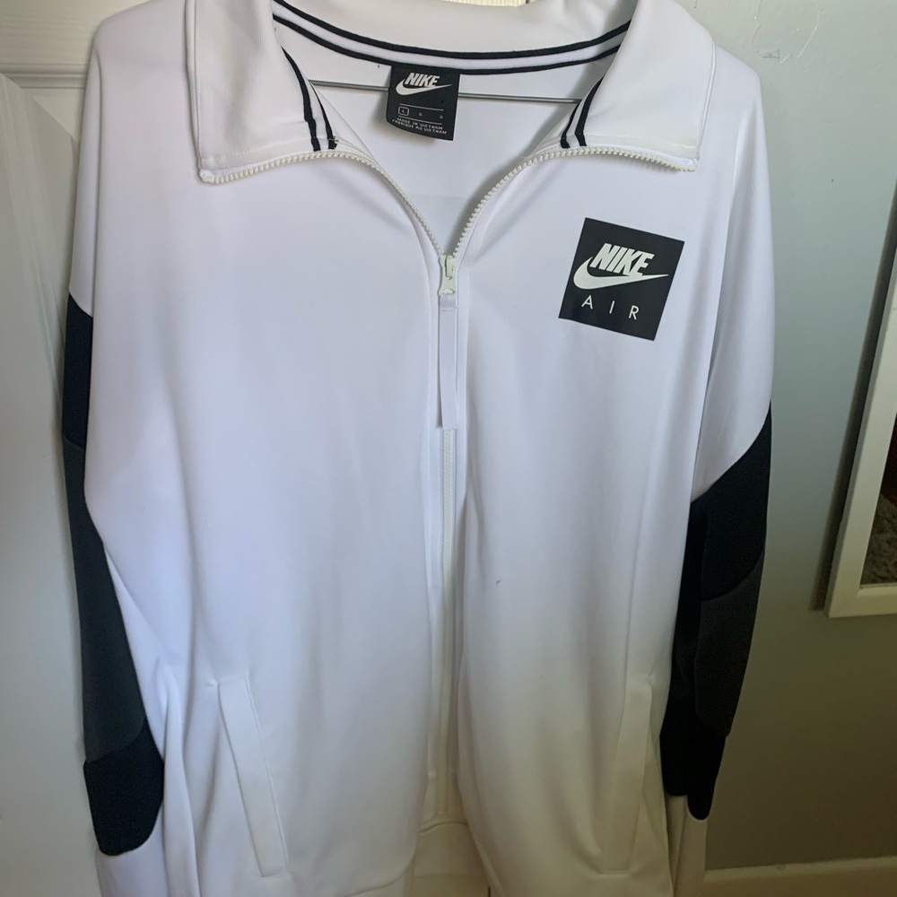 Nike air white zip up vest